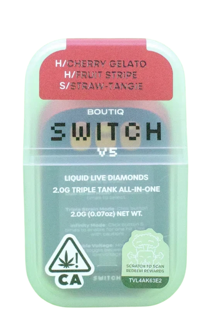 Boutique Switch V5 · Cherry Gelato · Fruit Stripe · Straw-Tangie
