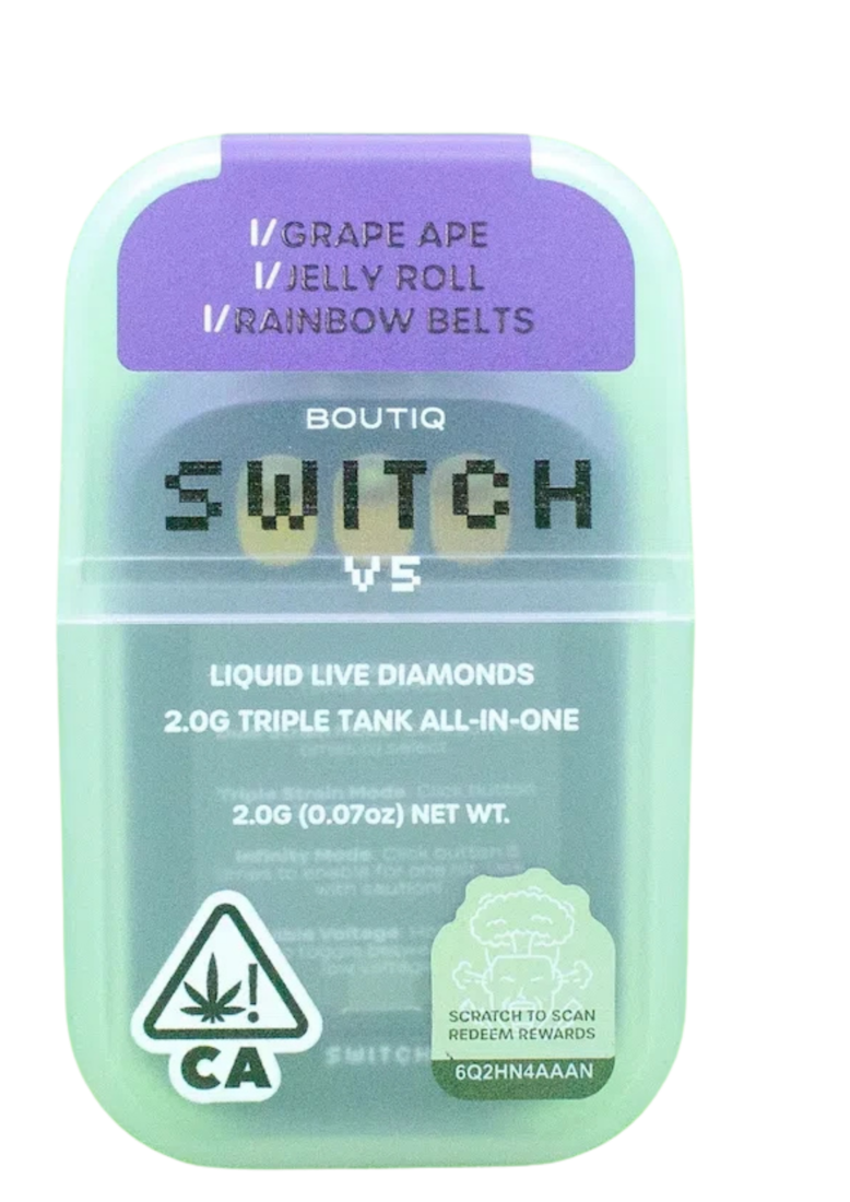 Boutique Switch V5 · Grape Ape · Jelly Roll · Rainbow Belts