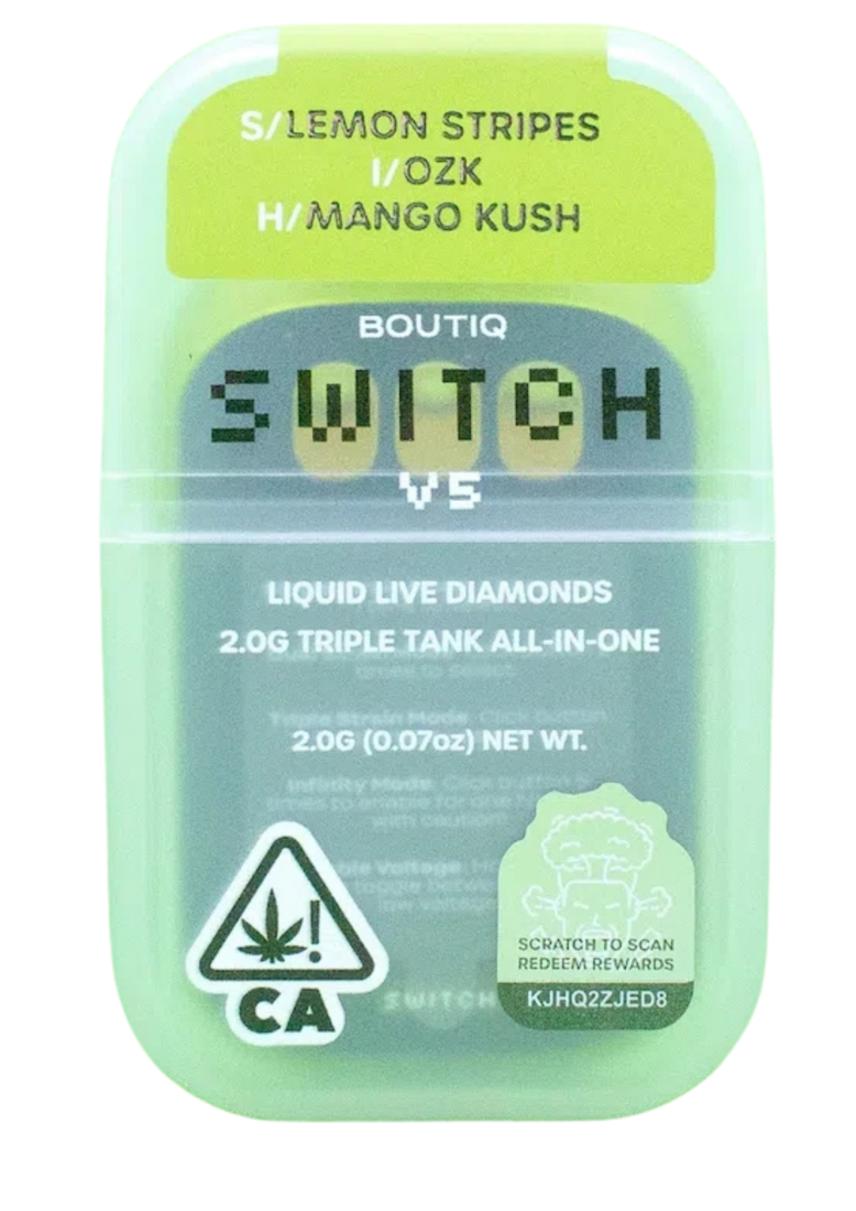 Boutique Switch V5 · Lemon Stripes · OZK · Mango Kush