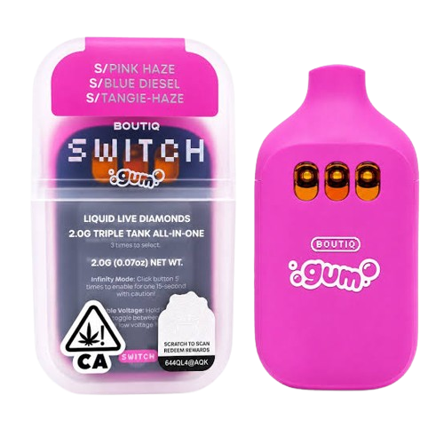 Boutiq Switch Gum · Pink Haze